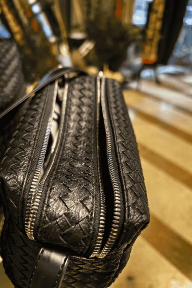 Baskılı suni deri tarz omuz çantası