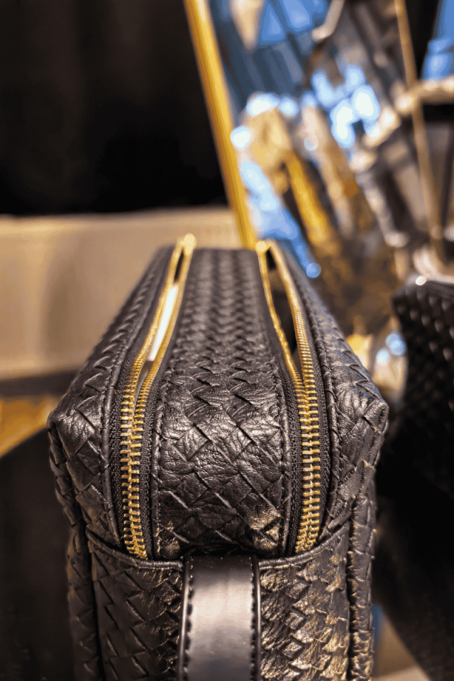 Baskılı suni deri tarz omuz çantası