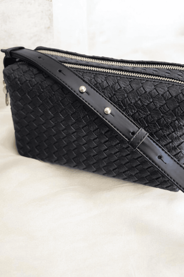 Baskılı suni deri tarz omuz çantası