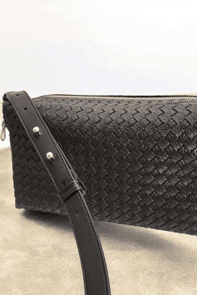 Baskılı suni deri tarz omuz çantası